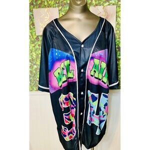 Brand New Bel Air 84 Jersey 90s Hip Hop Button Down Women’s Shirt XXL